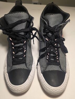 Converse All Star Women's Black & Gray High-Top Lace-Up Sneakers